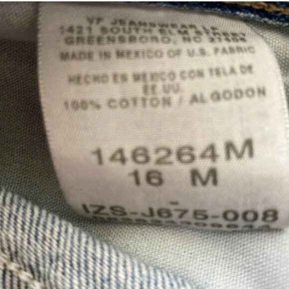 Riders by Lee Blue Denim Frayed Shorts 16M - Picture 5 of 5